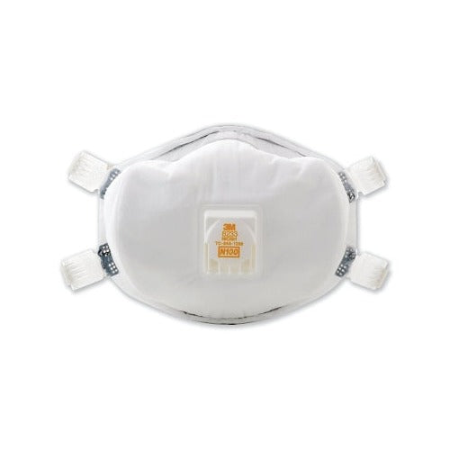 3M 8233 N100 white cup-style particulate respirator exhalation valve elastic head straps non-oil particle respirator