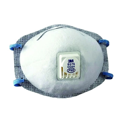 P95 Particulate Respirator, Half Facepiece, Oil/Non-Oil Particles, White