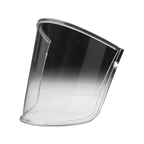 3M Versaflo M-925 standard visor clear uncoated polycarbonate curved with side mounting clips for Versaflo helmet visor
