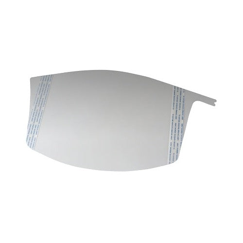 3M Versaflo M-925 peel-off visor cover clear curved replacement lens with adhesive strip powered air system accessory