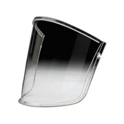 3M Versaflo M-927 coated visor, curved polycarbonate with dark-to-clear gradient, side mounting tabs, M-Series headtop