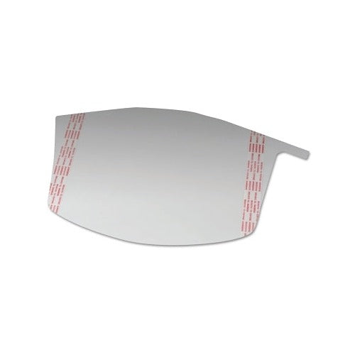 3M Versaflo M-928 peel-off visor cover clear curved lens with red adhesive strip for M-series faceshield PAPR accessory