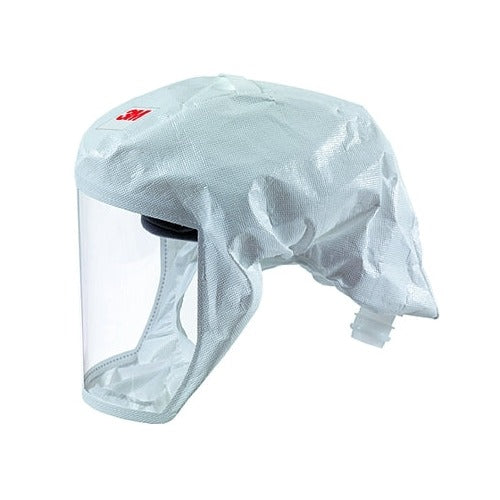 3M S-Series supplied-air respirator hood white fabric headcover clear visor neck seal for Versaflo system respirator hood