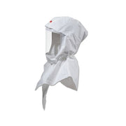 3M Versaflo premium suspension replacement hood, white painter's hood with clear inner shroud visor