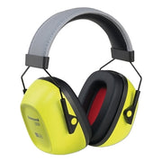 VeriShield 100 Series Passive Earmuffs, 30 dB, Hi-Viz Yellow, Over-the-Head, VS130HV