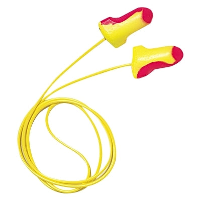 Laser Lite Disposable Earplug, Foam, Magenta/Yellow, Corded