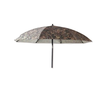 Heavy-Duty Construction Umbrella, 7 ft, Camo (Black/Brown/Olive), Acrylic Coated Canvas, Includes Extension Pole/Case