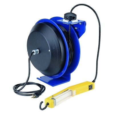 PC13 Series Power Cord Reels, 12/3 AWG, 20 A, 50 ft, Single Industrial Plug