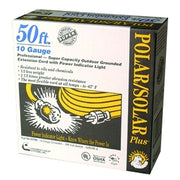 Polar/Solar Extension Cord, 50 ft, 1 Outlet, Yellow