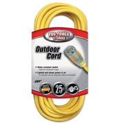 Southwire Yellow Jacket Power Cord, 25 ft, 1 Outlet, Yellow