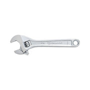 Crescent adjustable chrome wrench 8 in OAL, 1-1/8 in jaw opening, chrome-plated finish, graduated scale, worm-gear adjustment