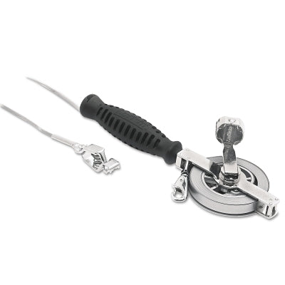 Atlas Oil Gauging Tape, 1/2 in W x 33 ft L, D1, Chrome Clad/Nubian Double-Duty, Used with 590 Plumb Bob