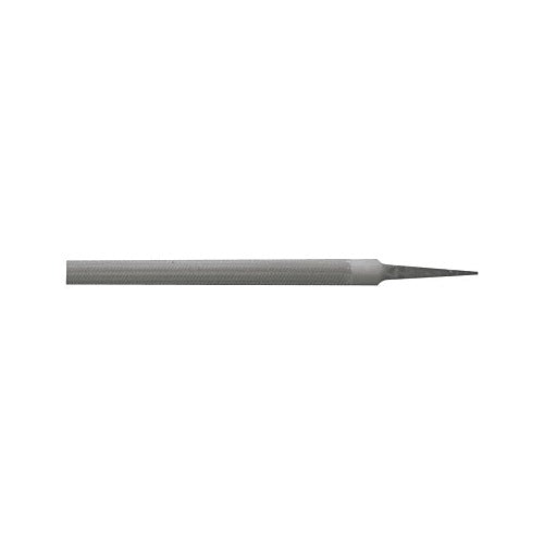 Crescent Nicholson half-round file 10 in bastard cut tapered tip steel body without handle hand file