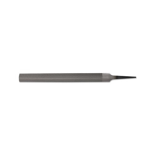 Crescent Nicholson half-round file 8 in, smooth cut, tapered steel body, flat and curved faces, metalworking hand file