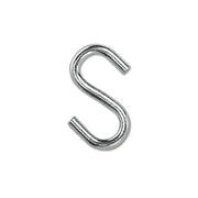 #80 S HOOKS- BLU-KROME