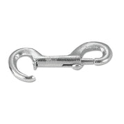 Snap Hook, Malleable Iron and Steel, Rigid Open Eye Bolt, 15/32 in Hook Opening, 4-1/4 in L, 100 lb
