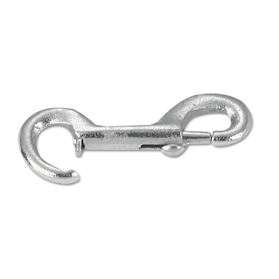 Snap Hook, Malleable Iron and Steel, Rigid Open Eye Bolt, 15/32 in Hook Opening, 4-1/4 in L, 100 lb