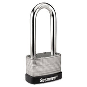 Sesamee Keyless Padlock, 5/16 in Shackle dia, 2-1/4 in L x 1 in W Shackle, Brass