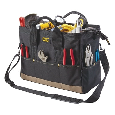 BigMouth Tool Tote Bag, 22 Compartment, 8-1/2 W x 16 D x 10 H