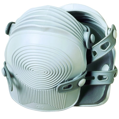 Ultraflex Non-Skid Knee Pads, Synthetic Rubber Straps, Light Gray