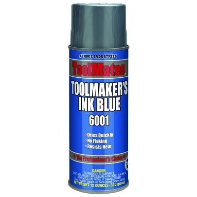 Toolmaker's Ink, 12 oz, Aerosol Can, Blue