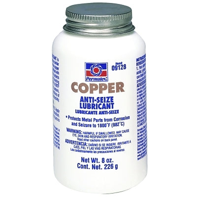 Copper Anti-Seize Lubricant, 8 oz Brush Top Bottle