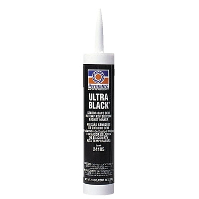 Ultra Silicone RTV Gasket Maker, 13 oz, Cartridge, Ultra Black