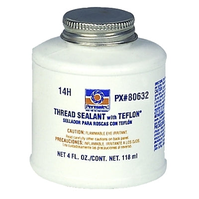 Thread Sealant with PTFE, 4 oz, Can, White