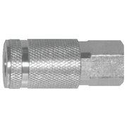 Air Chief Industrial Semi-Auto Coupler, Pipe Thread, 1/4 in Body Size, 1/4 in (NPT) F, Brass