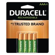 Pre-Charged Rechargeable Battery, NiMH, AAA, 1.2V, 4 EA/PK