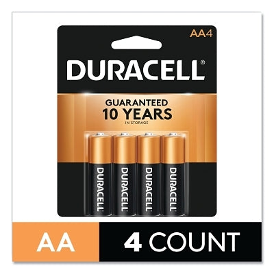 CopperTop Alkaline Battery, 1.5V, AA, 4/PK