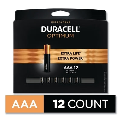 Optimum Alkaline Battery, AAA, 12/PK
