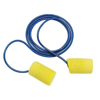 E-A-R Classic Foam Earplugs, PVC, Yellow, Corded