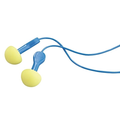 E-A-R Express Pod Plugs Earplug, Polyurethane, Yellow/Blue, Corded