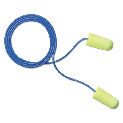 E-A-Rsoft Yellow Neons Foam Earplug, Polyurethane, Yellow, Corded, Regular