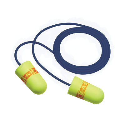 E-A-Rsoft SuperFit Metal Detectable Corded Earplug, Foam, 32 dB, Red/Yellow