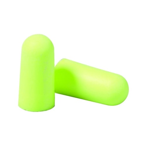 3M E-A-Rsoft Yellow Neons polyurethane foam earplugs uncorded regular size neon yellow tapered bullet shape foam earplug
