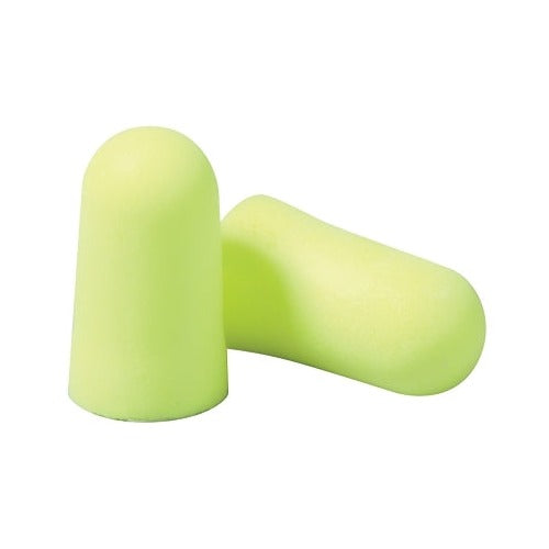 3M E-A-Rsoft Yellow Neons foam earplugs, neon yellow polyurethane, large size, uncorded pair, hearing protection earplugs