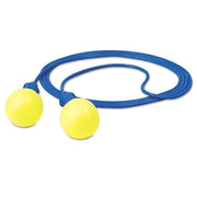 E-A-R Push-Ins Foam Earplug, Polyurethan, Blue/Yellow, Corded
