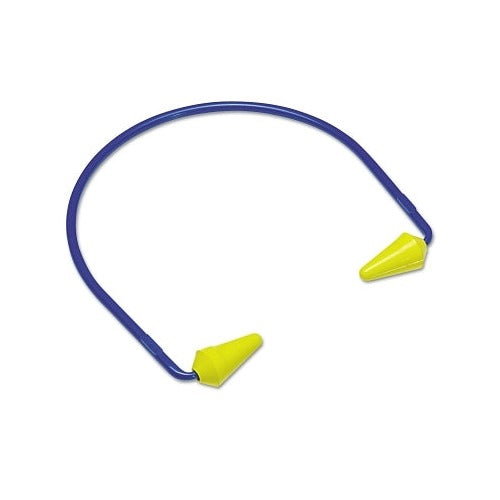 3M Caboflex Model 600 banded hearing protectors, blue band with yellow foam pods, hearing protection