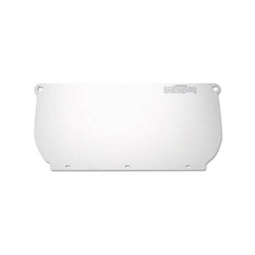 3M Faceshield WP98 clear uncoated polycarbonate flat 14-1/2 in L x 7-1/2 in W with side tabs for ratchet headgear face shield