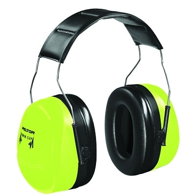 PELTOR Optime 105 Earmuff, 30 dB NRR, Hi-Viz Green, Over-the-Head