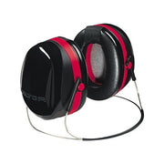 3M Peltor Optime 105 H10A earmuff 30 dB NRR over-head headband black ear cups red accents hearing protection earmuff