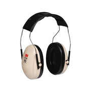 3M Peltor Optime 95 H6A over-the-head earmuffs 21 dB NRR white cups black headband for hearing protection