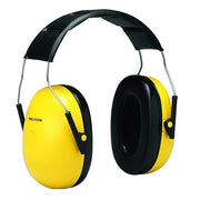 PELTOR Optime 98 Earmuff, 25 dB NRR, Yellow, Over-the-Head