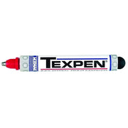 TEXPEN Industrial Steel Ball Tip Paint Marker, Red, 3/32 in, Medium