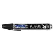 SUDZ OFF Detergent Removable Temporary Marker, Black, Threaded Cap Tip