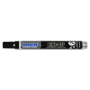 RINZ OFF Water Removable Temporary Marker, Black, Medium, Threaded Cap