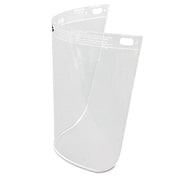 High Performance Faceshield Window, Uncoated, Clear, Standard, 11-1/4 in L x 8 in H