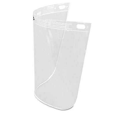 High Performance Faceshield Window, Uncoated, Clear, Standard, 11-1/4 in L x 8 in H